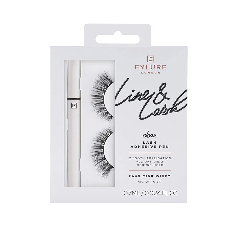 Eylure Line & Lash Faux Mink Wispy with Clear Adhesive Pen