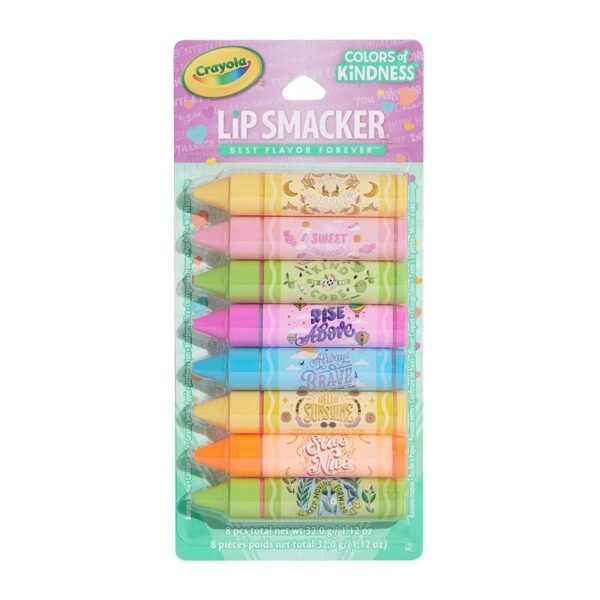 Lip Smacker Crayola Party Pack 8 Moisturizing Lip Balms